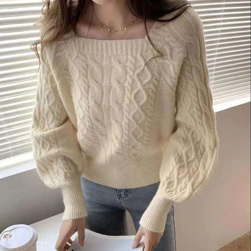 Women's Thick Warm Pure Wool Knitted Sweater
