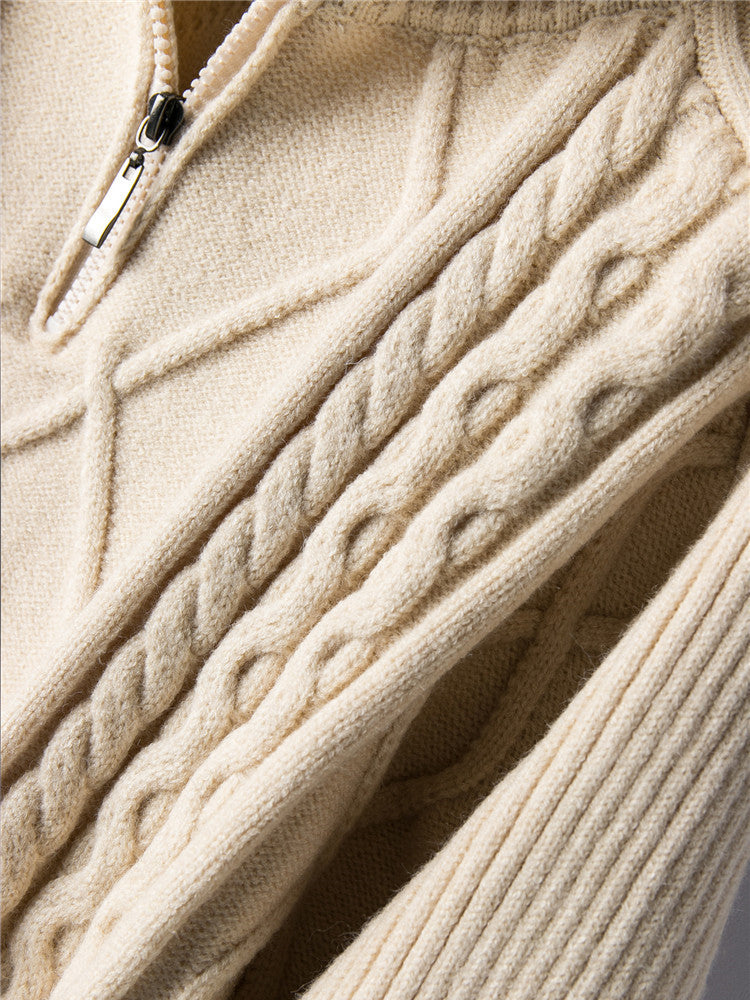 Women's Oversized Thick Knitted Wool Sweater