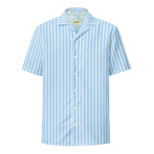 Classic Old Money Retreat Performance Button Down Camp Shirt
