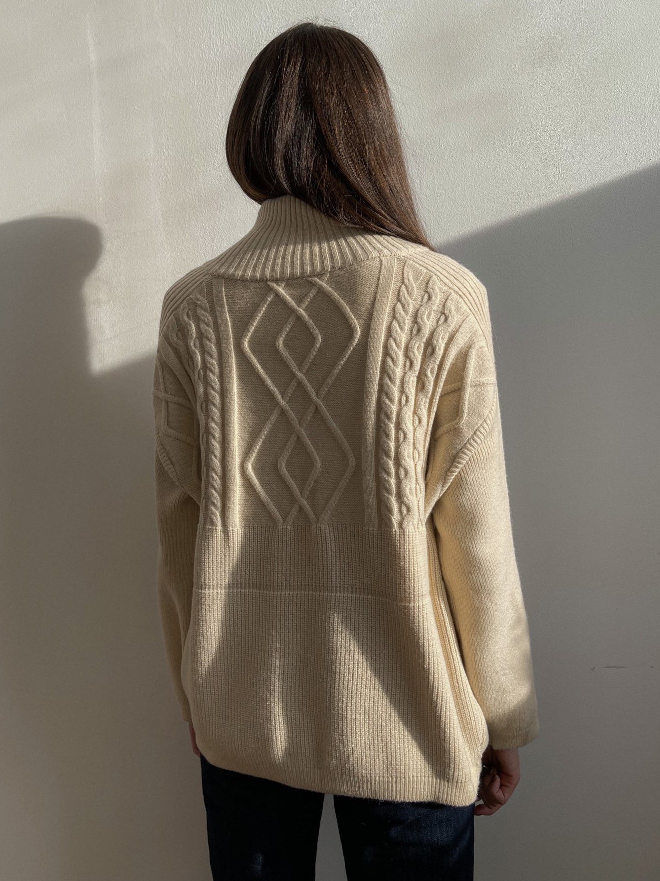 Women's Oversized Thick Knitted Wool Sweater