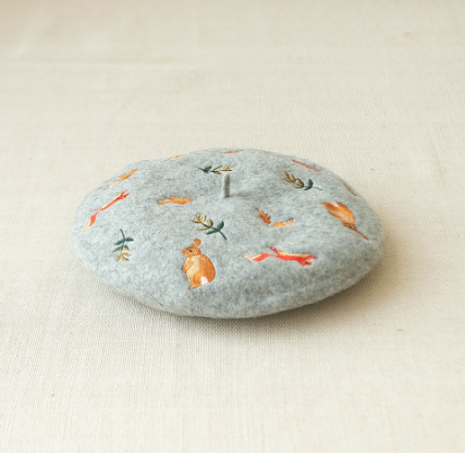 Rustic Literary Beret for Autumn and Winter