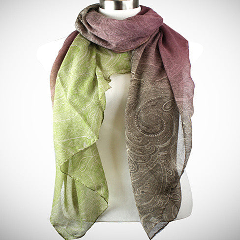 Pretty In Persia Paisley Viscose Scarf