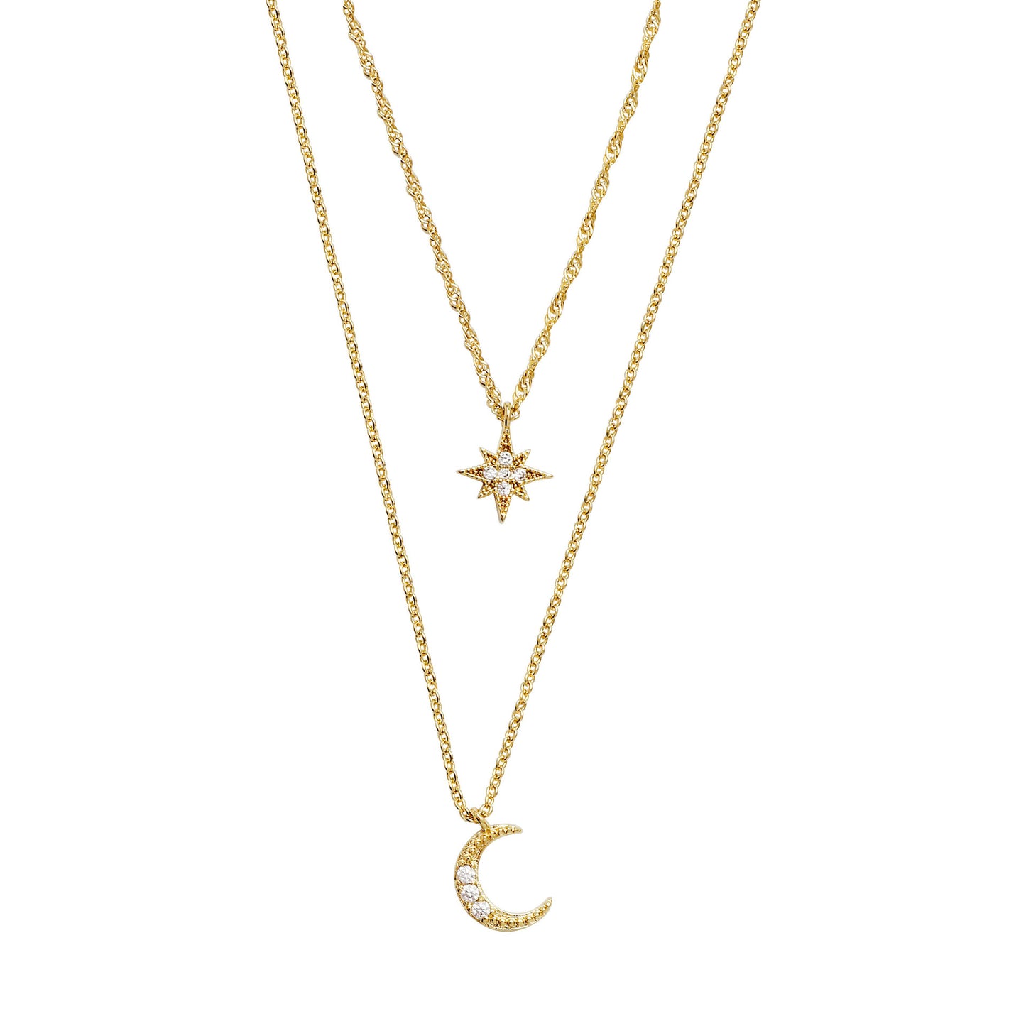 Korean Stylish Double Layer Zircon Necklace for Women