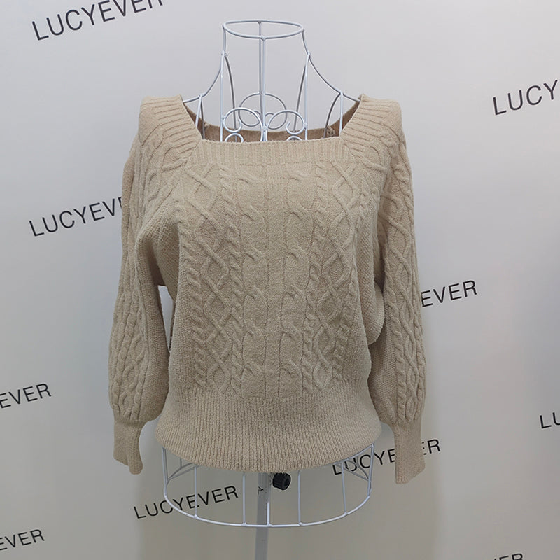 Women's Thick Warm Pure Wool Knitted Sweater
