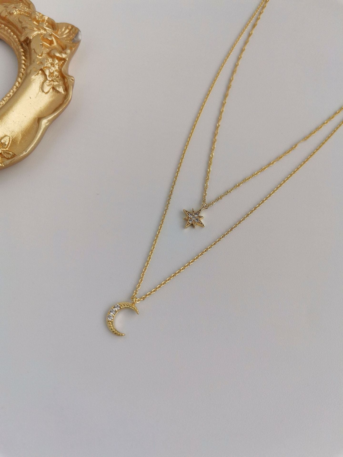 Korean Stylish Double Layer Zircon Necklace for Women