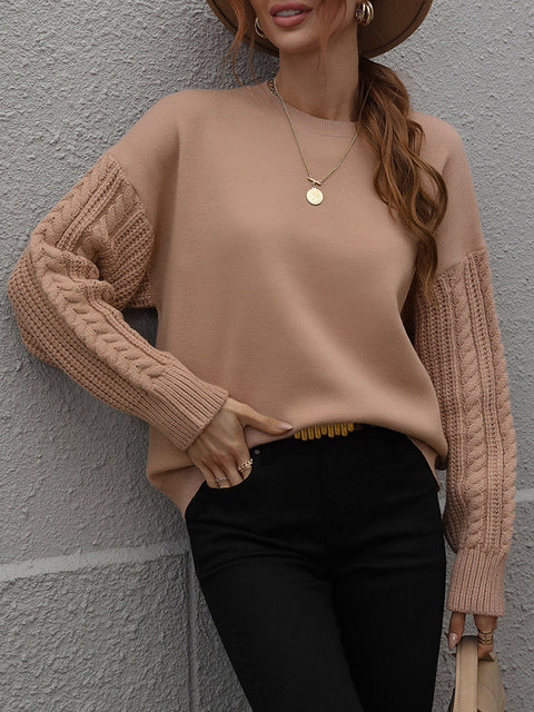 Women's Vintage Knitted Green Wool Sweater